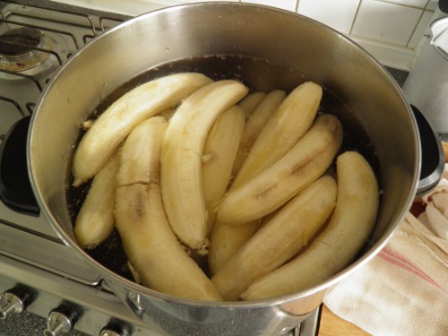 koken bananen, medeproductie